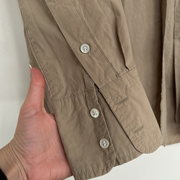 Banana Republic cotton shirt | Khaki - Picture 5 of 9